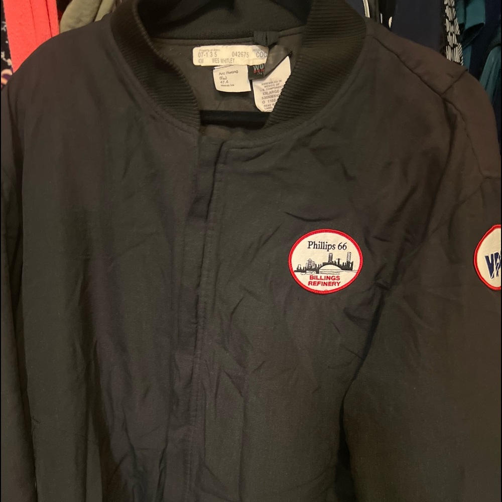 Flame resistant coat dark blue